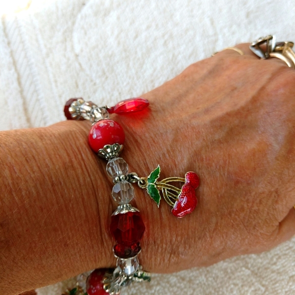 3/$15.00🆕 Fruit Charm Bracelet Hand-made One of a Kind - Picture 3 of 14
